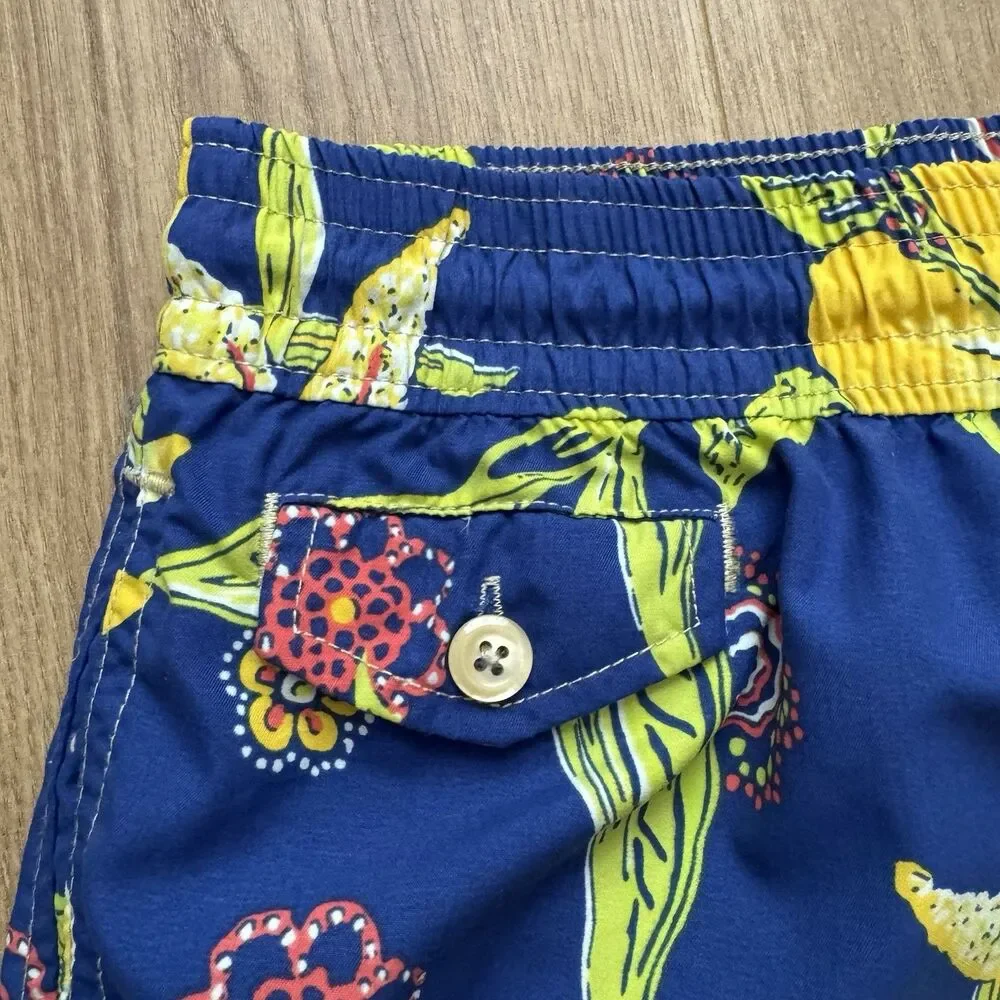 Polo Ralph Lauren Men’s Swimwear Sz L Aloha Hawaii Multicolor Mesh Lined Floral